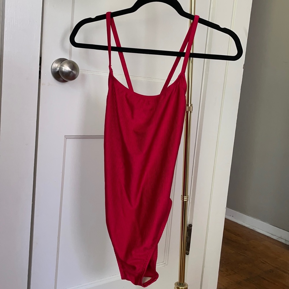 vintage red swim suit - Picture 2 of 4